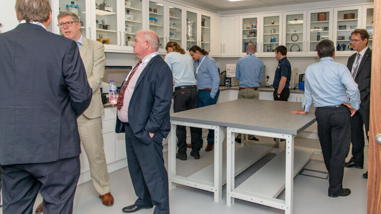 The new ‘Demo Lab’ offers a high tech analysis setting, used to trial testing methods and analyse samples for customers.